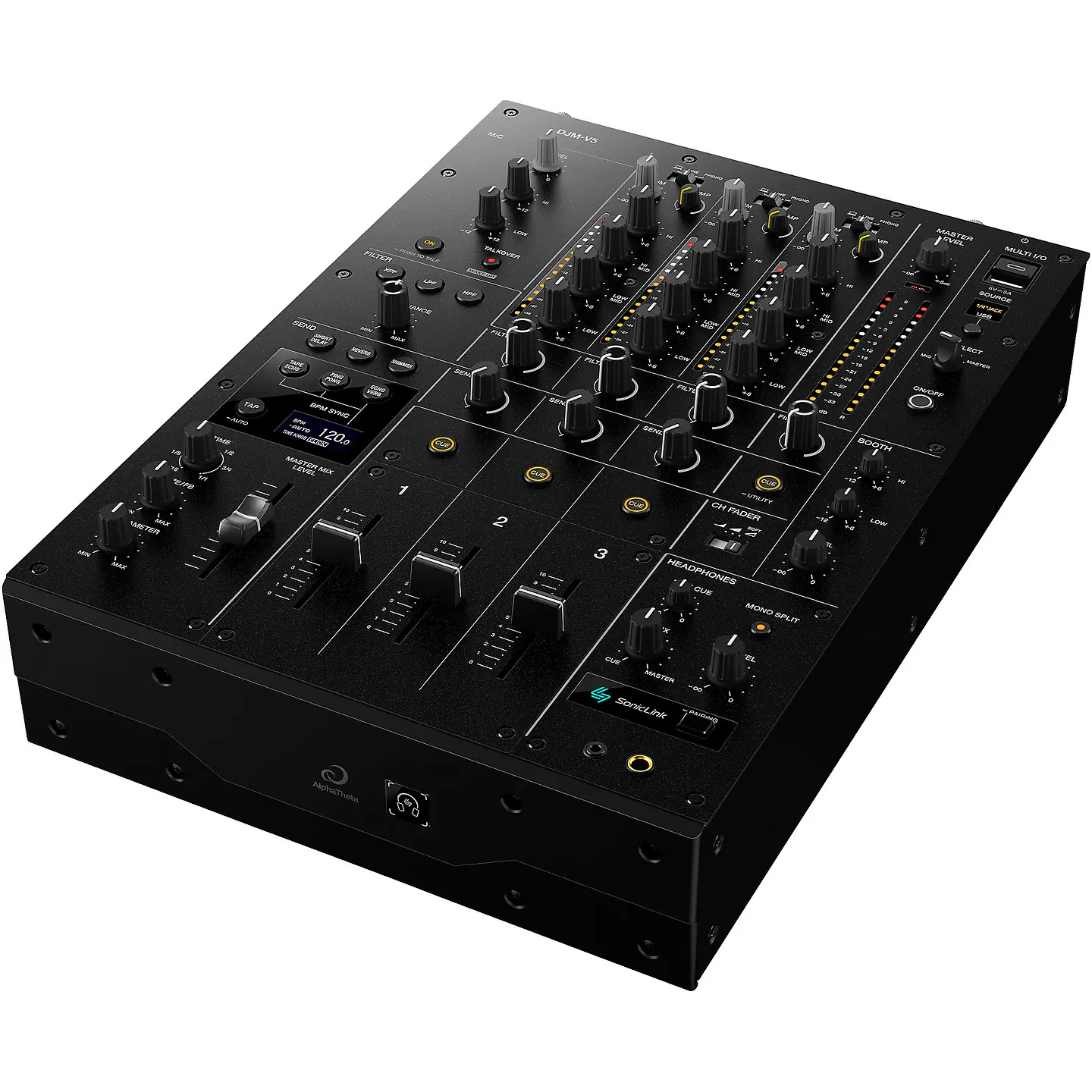 AlphaTheta DJM-V5 - Mezcladora para DJ de 3 Canales  2