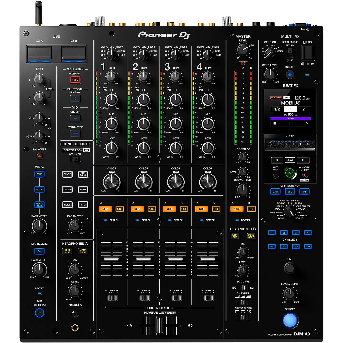 Pioneer DJ DJM-A9 - Mezcladora DJ de 4 Canales 1