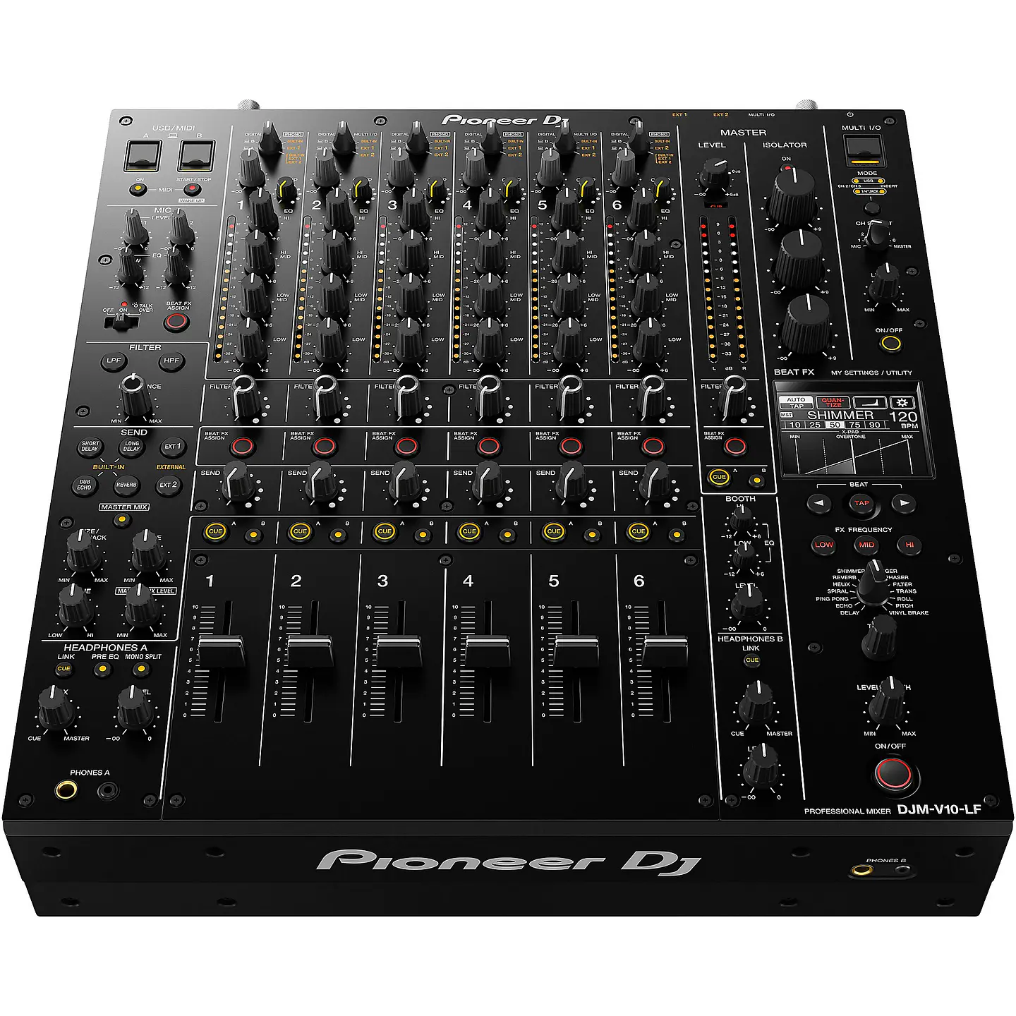 Pioneer DJ DJM-V10-LF - Mixer Profesional de 6 Canales 2
