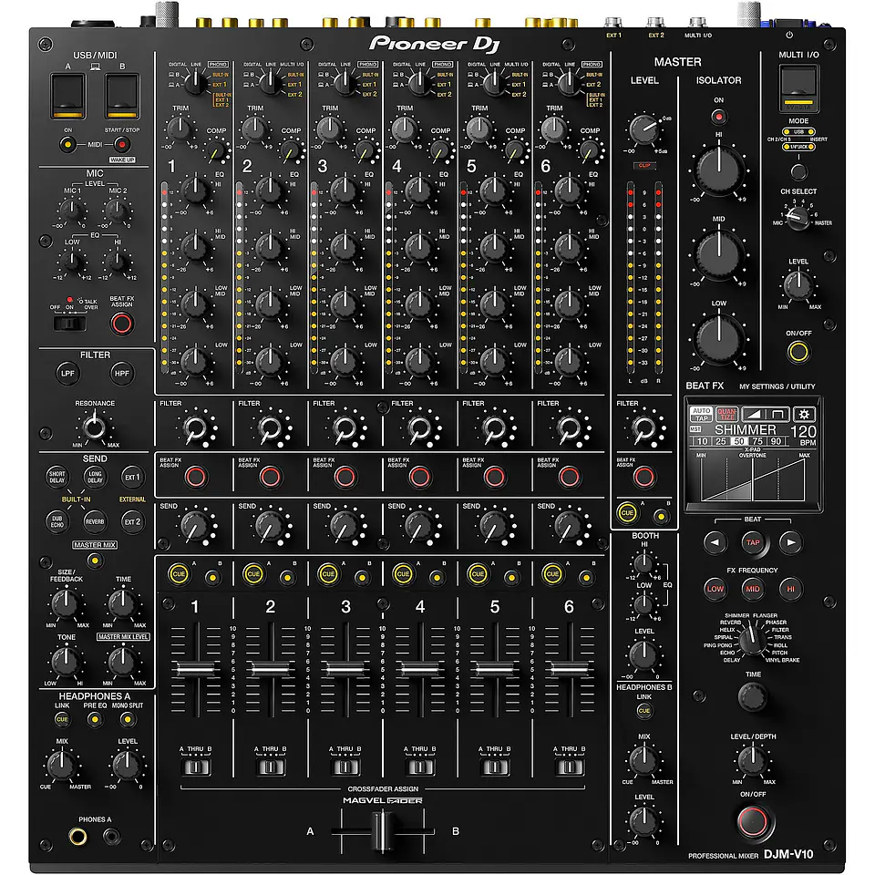 PIONEER DJ DJM-V10 - Mezcladora DJ de 6 Canales 1