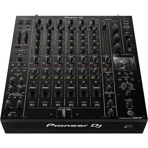 PIONEER DJ DJM-V10 - Mezcladora para DJ de 6 Canales