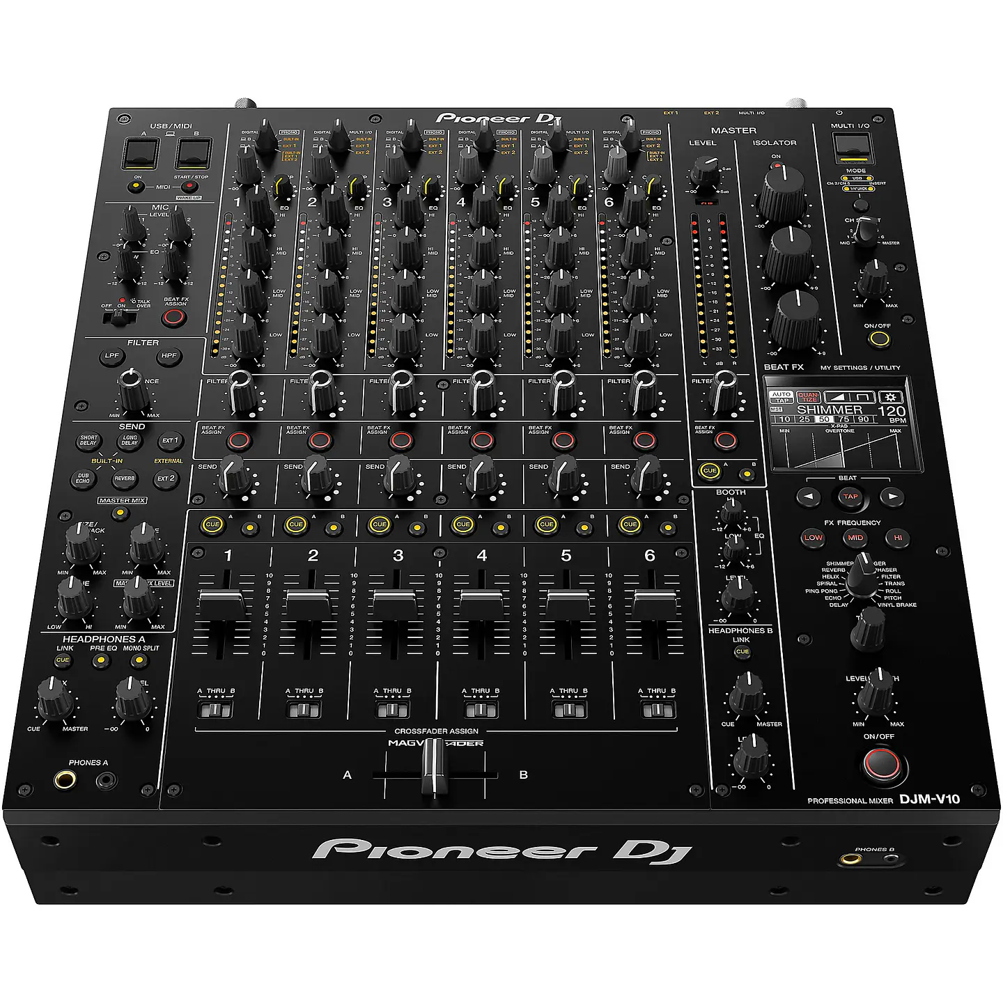 PIONEER DJ DJM-V10 - Mezcladora DJ de 6 Canales 2