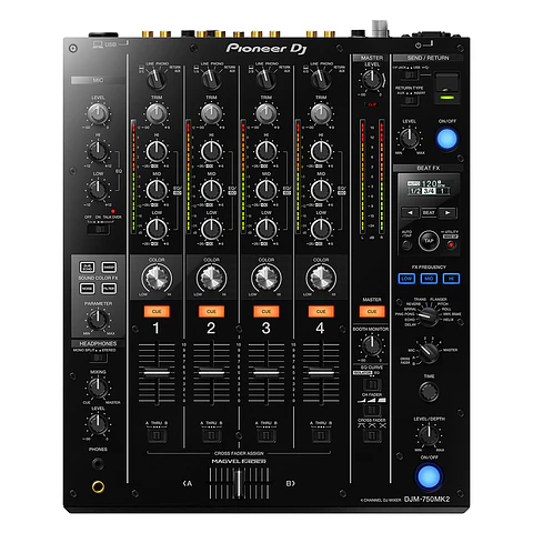 Pioneer DJ DJM-750MK2 - Mezcladora DJ de 4 Canales 