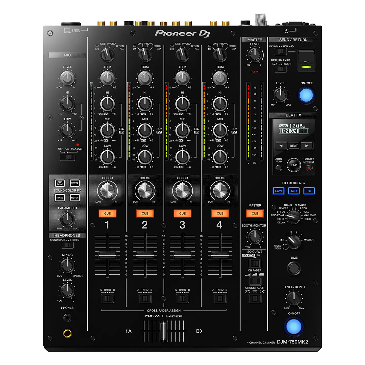 Pioneer DJ DJM-750MK2 - Mezcladora DJ de 4 Canales  1
