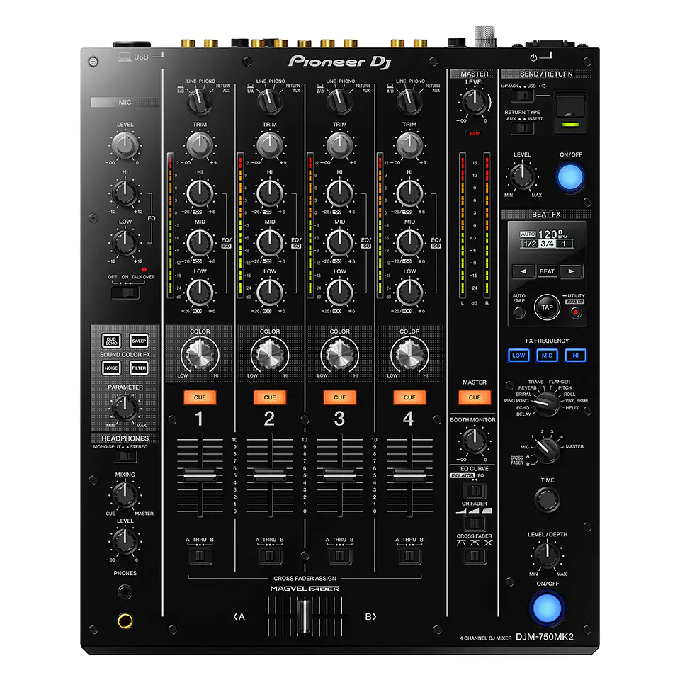 Pioneer DJ DJM-750MK2 - Mezcladora DJ de 4 Canales  1