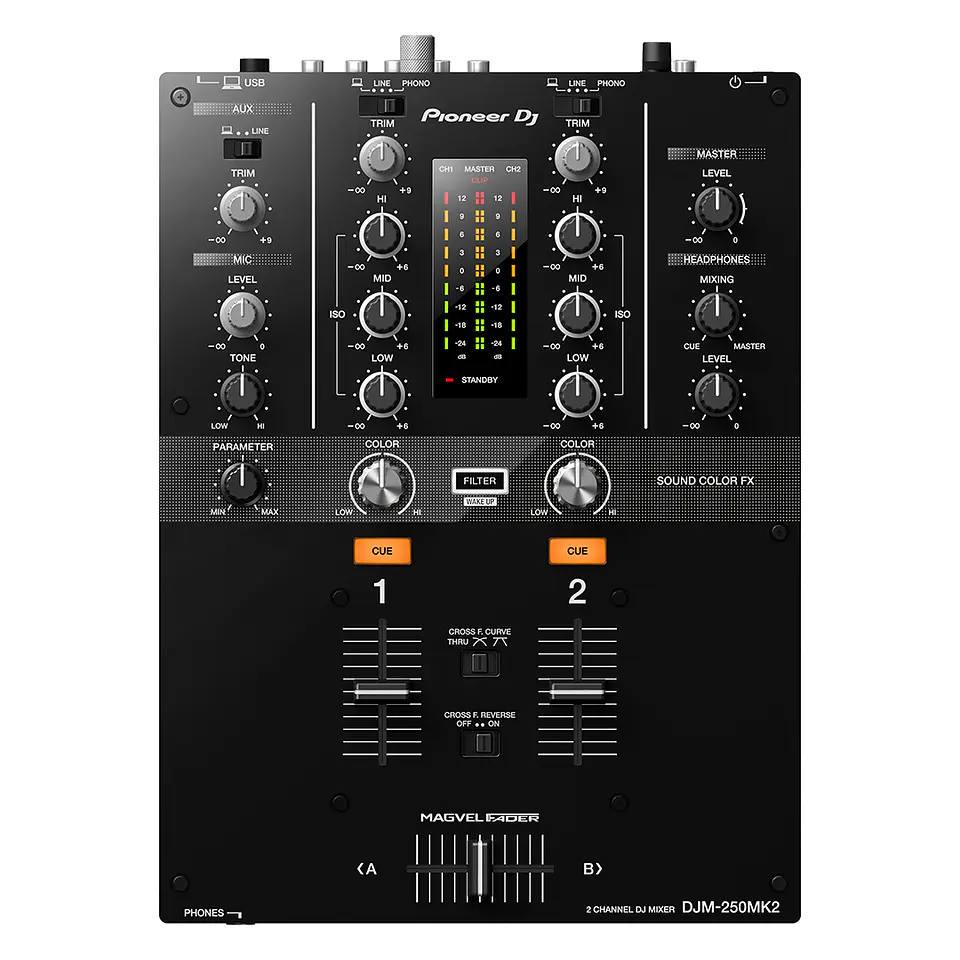 Pioneer DJ DJM-250MK2 - Mezcladora DJ de 2 Canales 1