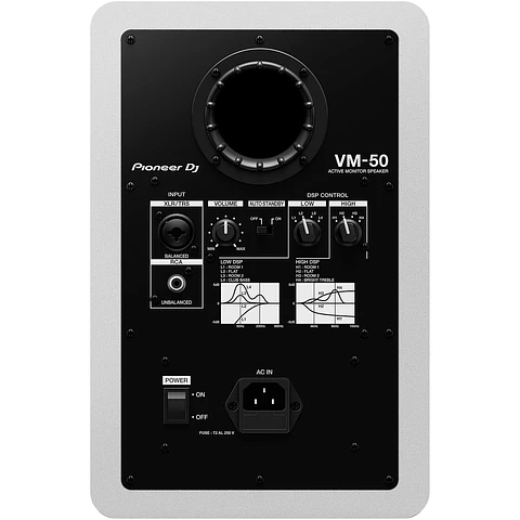 Pioneer DJ VM-50-W - Monitor Activo de Estudio (5.25", color Blanco)