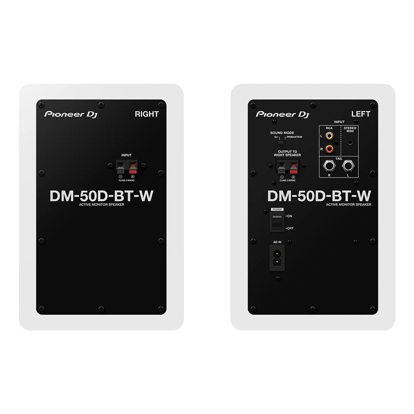 Pioneer DJ DM-50D-BT-W | Sistema de Monitores Activos de Escritorio de 5