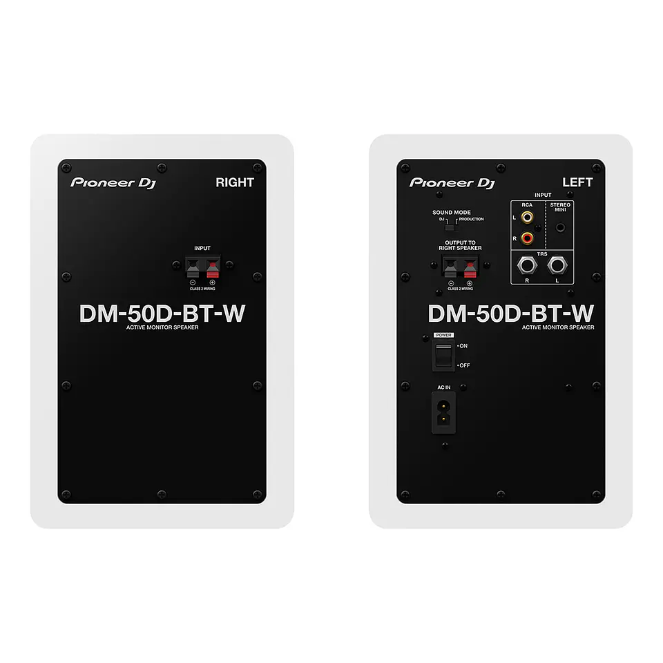 Pioneer DJ DM-50D-BT-W | Sistema de Monitores Activos de Escritorio de 5