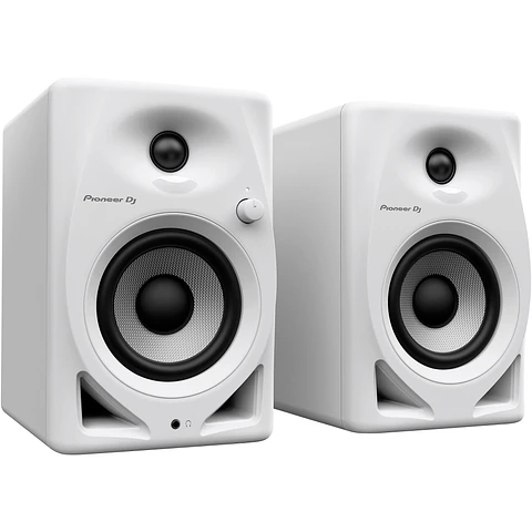 Pioneer DJ DM-40D-W | Monitores Activos de Escritorio de 4 Pulgadas (Par, color Blanco)