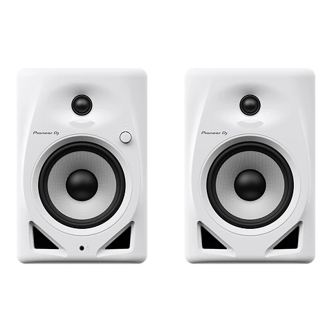 Pioneer DJ DM-50D-W | Monitores Activos de Escritorio de 5" (Par, color Blanco)