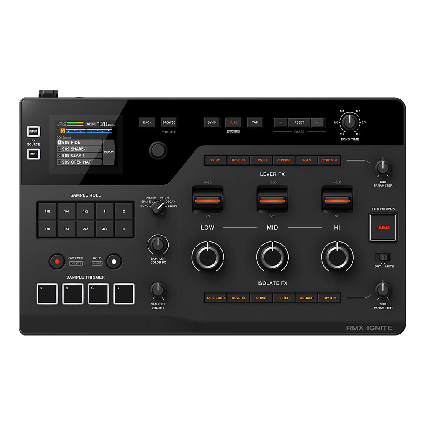 AlphaTheta RMX-IGNITE - Estación de Efectos y Sampler Profesional para DJ 1