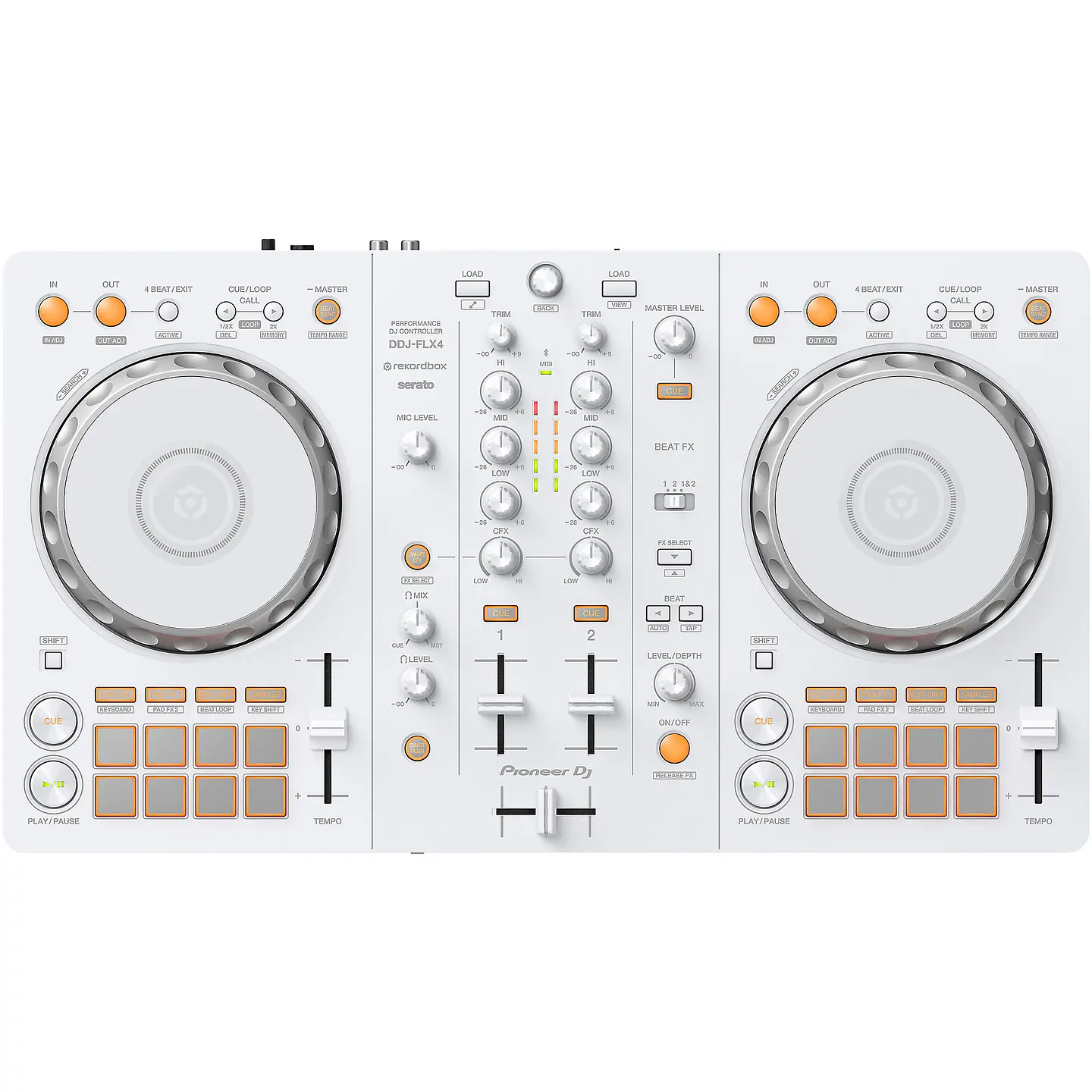 Pioneer DJ DDJ-FLX4-W – Controlador DJ de 2 canales (color Blanco) 1