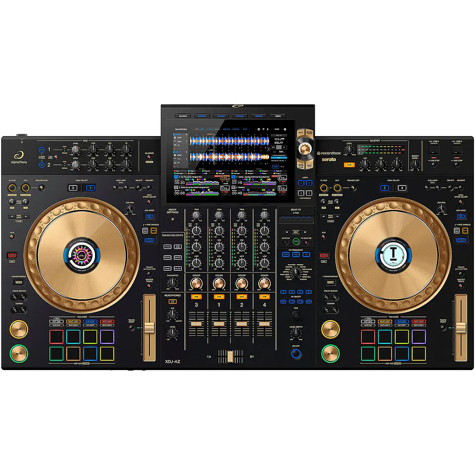 AlphaTheta XDJ-AZ-N - Sistema DJ Todo En Uno de 4 canales (color Dorado) 1