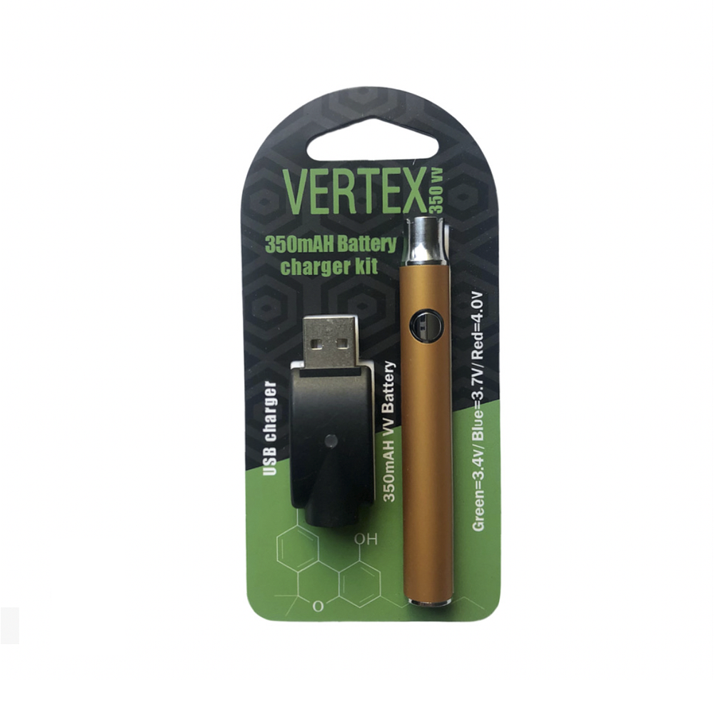 Vaporizador clear wax rosin Vertex 350mah para hilo 510