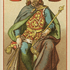 MEDIEVAL FORTUNE TELLING CARDS Schneider Altenburg 1880