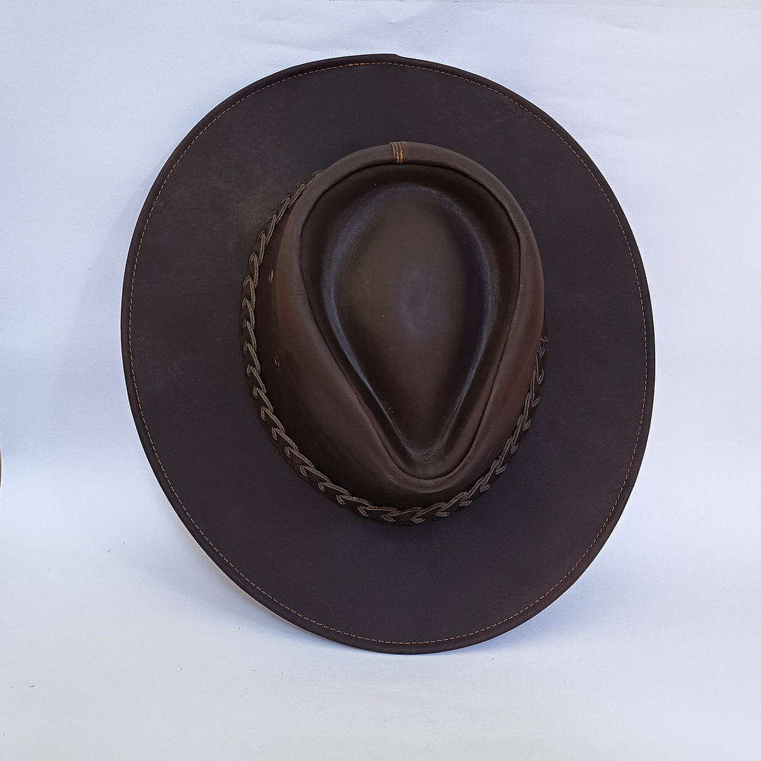Sombrero Cuero Natural  2