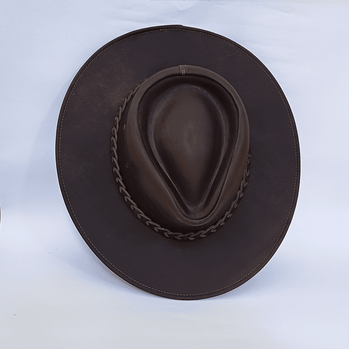Sombrero Cuero Natural  2
