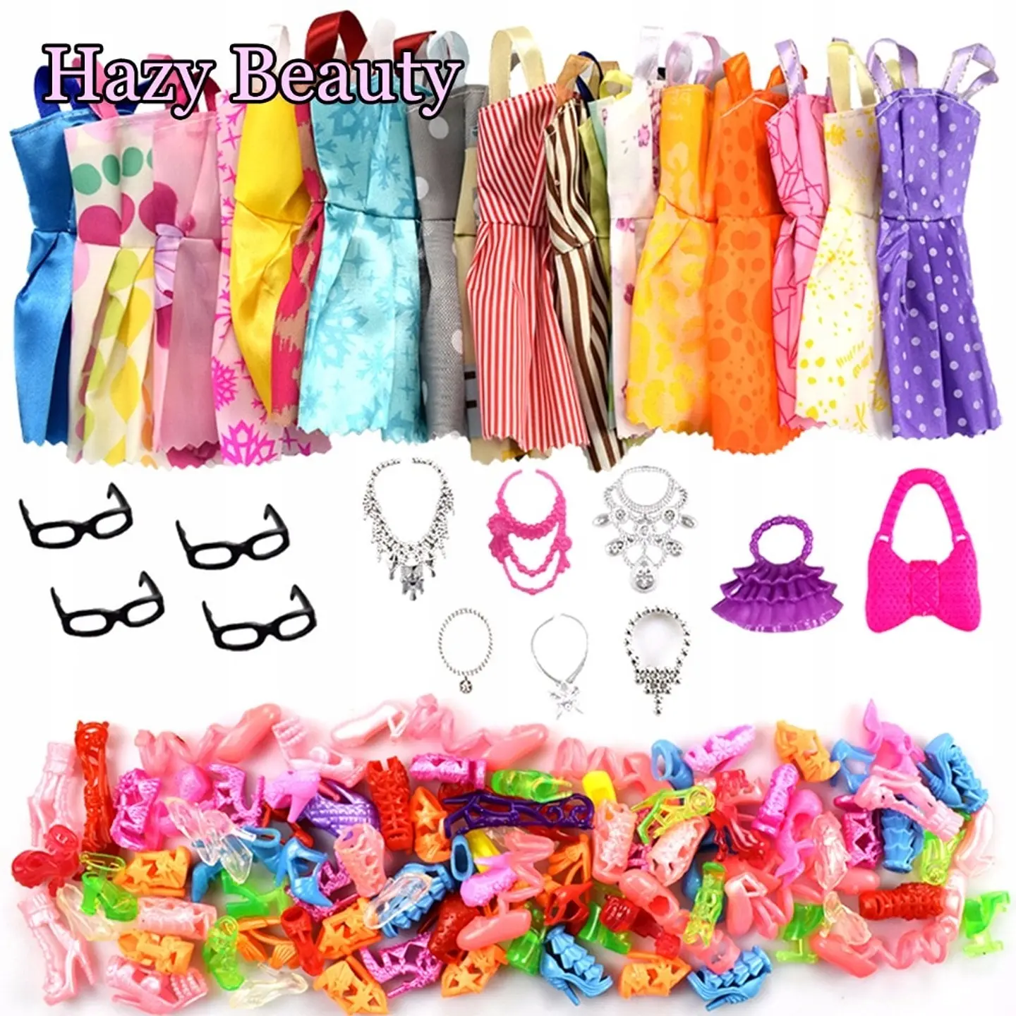 Set 32 Piezas Accesorios Ropa Moda Fashions Para Muñecas Barbie de 30 cm Altura 3