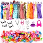 Set 32 Piezas Accesorios Ropa Moda Fashions Para Muñecas Barbie de 30 cm Altura - Miniatura 3