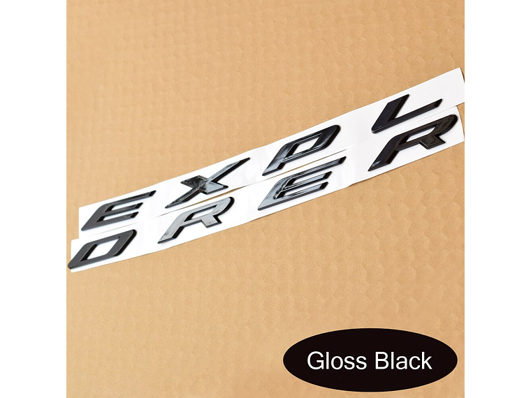 Logo Emblema Frontal Para Ford Explorer Capot Negro brillante 2