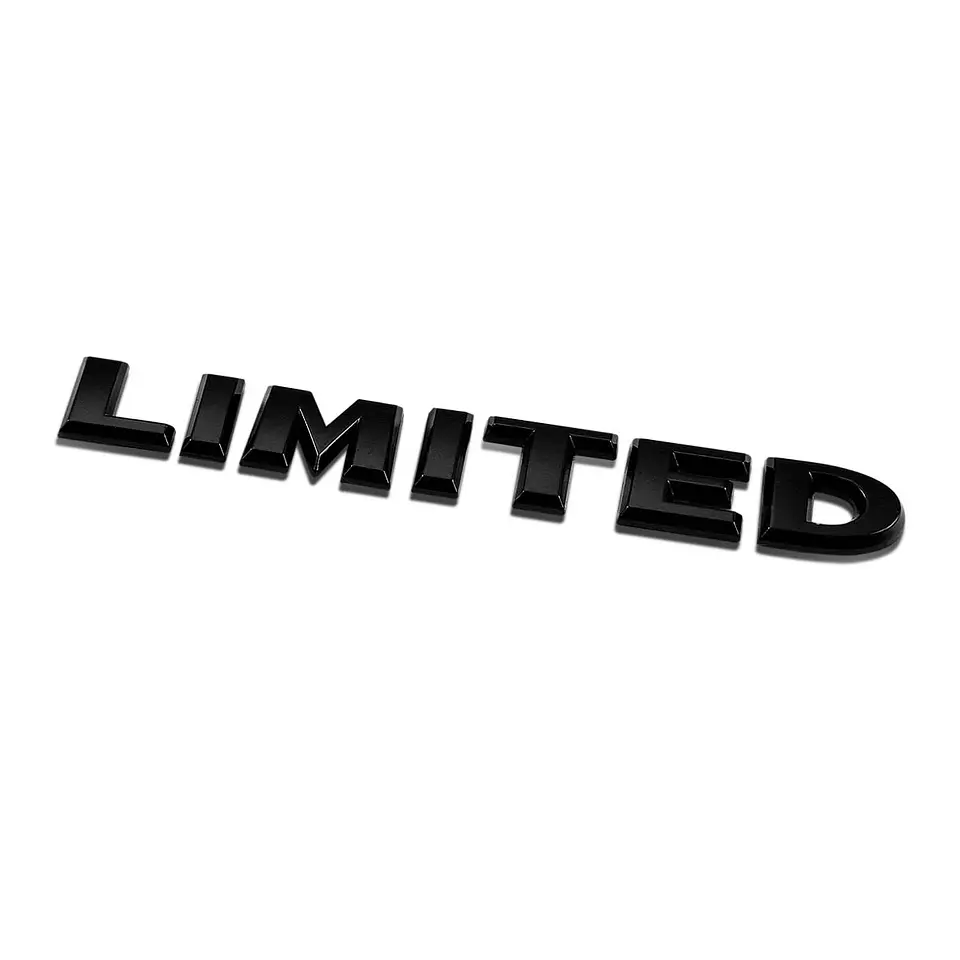 Emblema Logo Limited Para Ford Jeep Etc Metálico Negro 3
