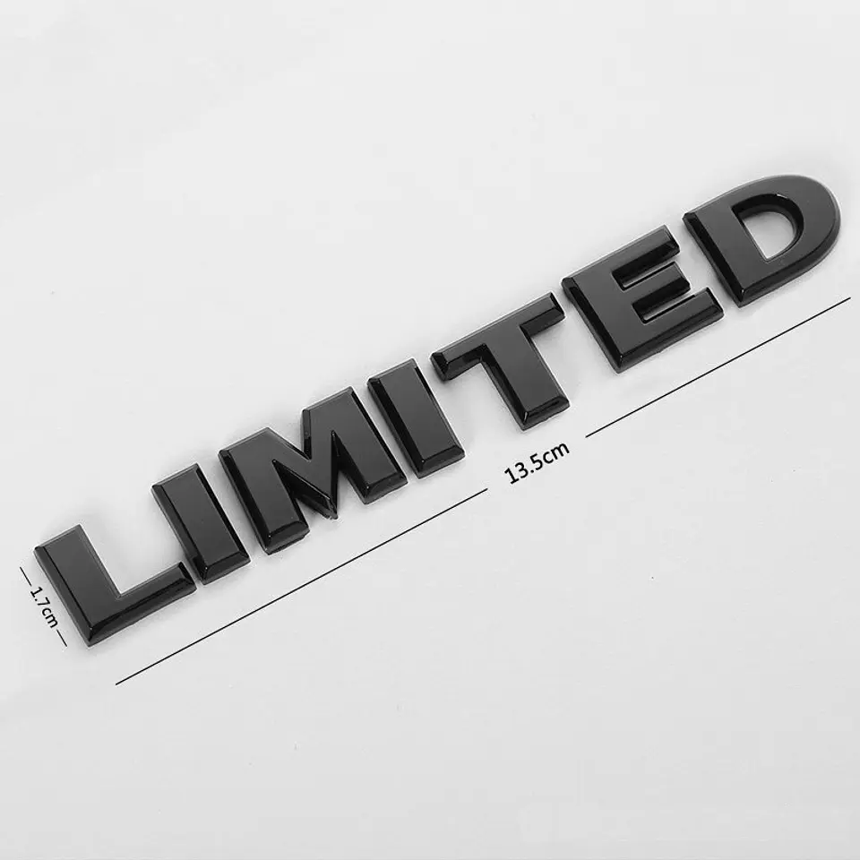 Emblema Logo Limited Para Ford Jeep Etc Metálico Negro 2