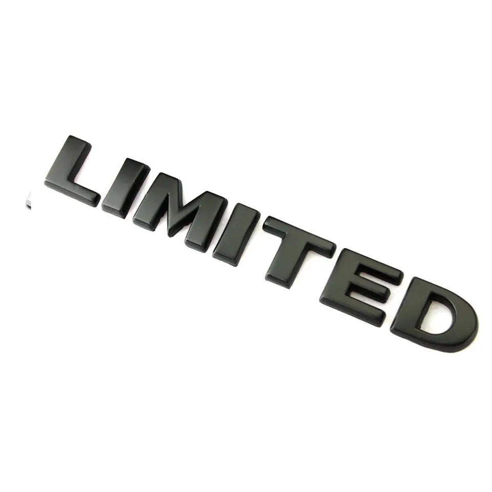 Emblema Logo Limited Para Ford Jeep Etc Metálico Negro 1