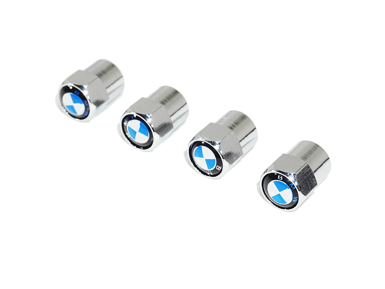 Set X4 Tapas Válvulas Metálicas Aire Ruedas Para Bmw 2