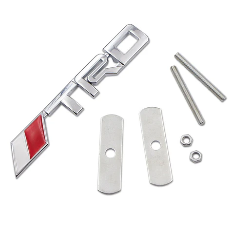 Emblema parrilla Logo Frontal Para Toyota Trd Metálico 14x2.2cm