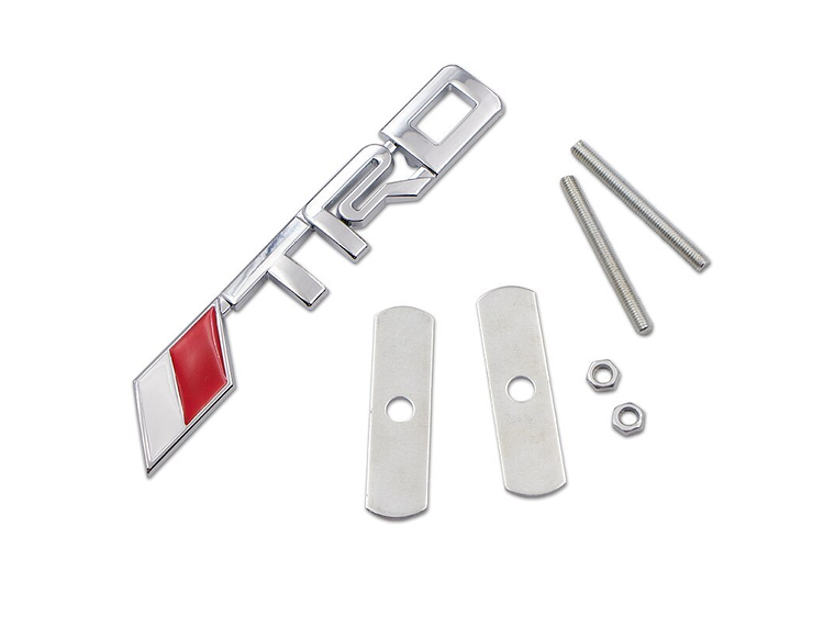 Emblema parrilla Logo Frontal Para Toyota Trd Metálico 14x2.2cm 1