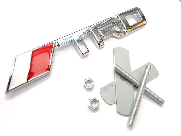 Emblema parrilla Logo Frontal Para Toyota Trd Metálico 14x2.2cm 3