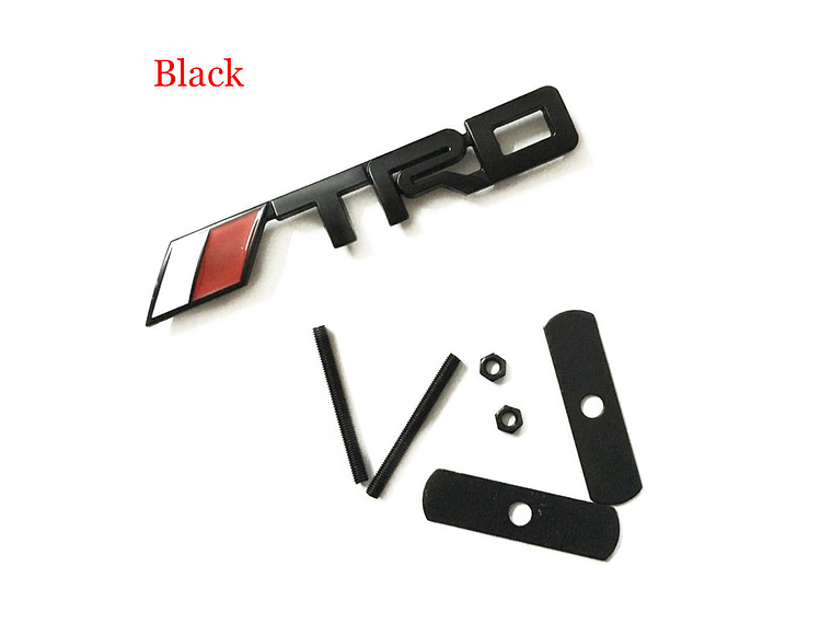 Emblema parrilla Logo Frontal Para Toyota Trd Metálico 14x2.2cm 2