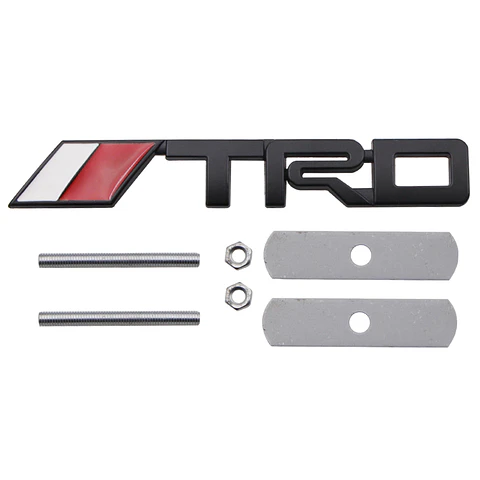 Emblema parrilla Logo Frontal Para Toyota Trd Metálico 14x2.2cm