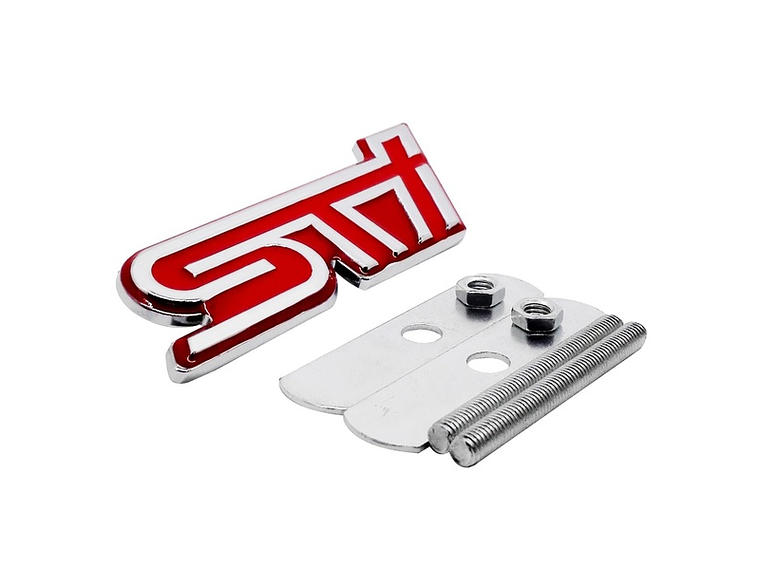 Emblema Parrilla Logo Frontal Para Subaru Sti Metálico 9.3x3.5cm 1