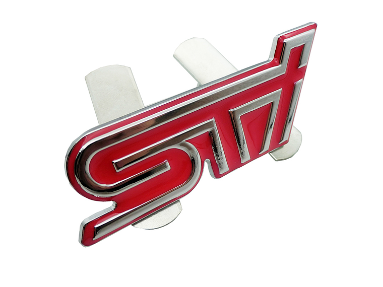 Emblema Parrilla Logo Frontal Para Subaru Sti Metálico 9.3x3.5cm 2