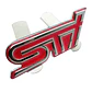 Emblema Parrilla Logo Frontal Para Subaru Sti Metálico 9.3x3.5cm - Miniatura 2