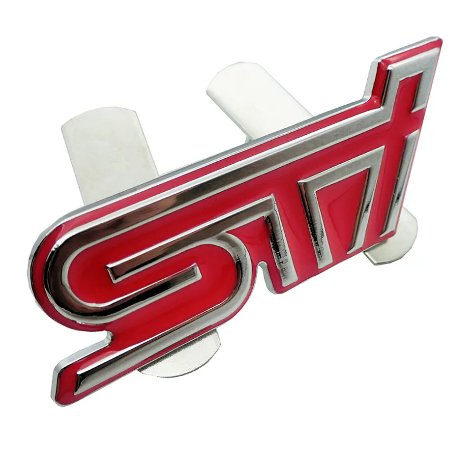 Emblema Parrilla Logo Frontal Para Subaru Sti Metálico 9.3x3.5cm 2