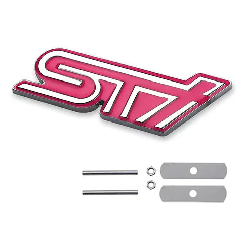 Emblema Parrilla Logo Frontal Para Subaru Sti Metálico 9.3x3.5cm