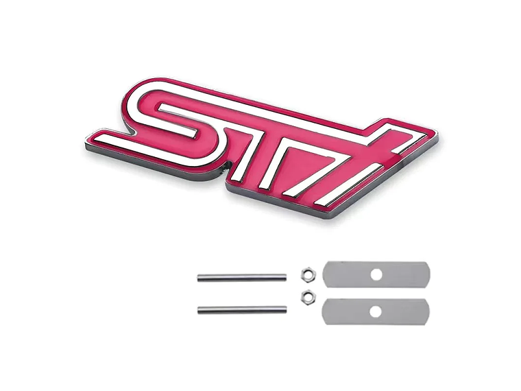 Emblema Parrilla Logo Frontal Para Subaru Sti Metálico 9.3x3.5cm 1