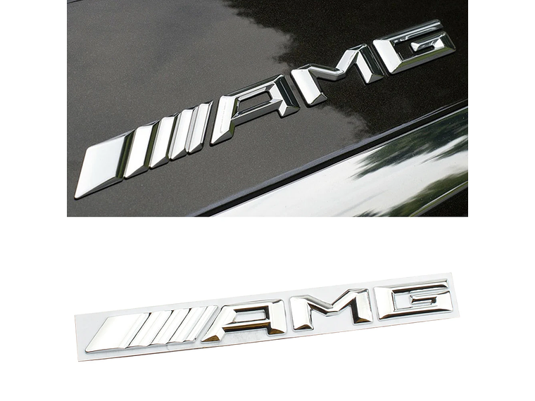 Logo adhesivo Emblema Amg Para Mercedes Benz 18.2x1.7cm 2