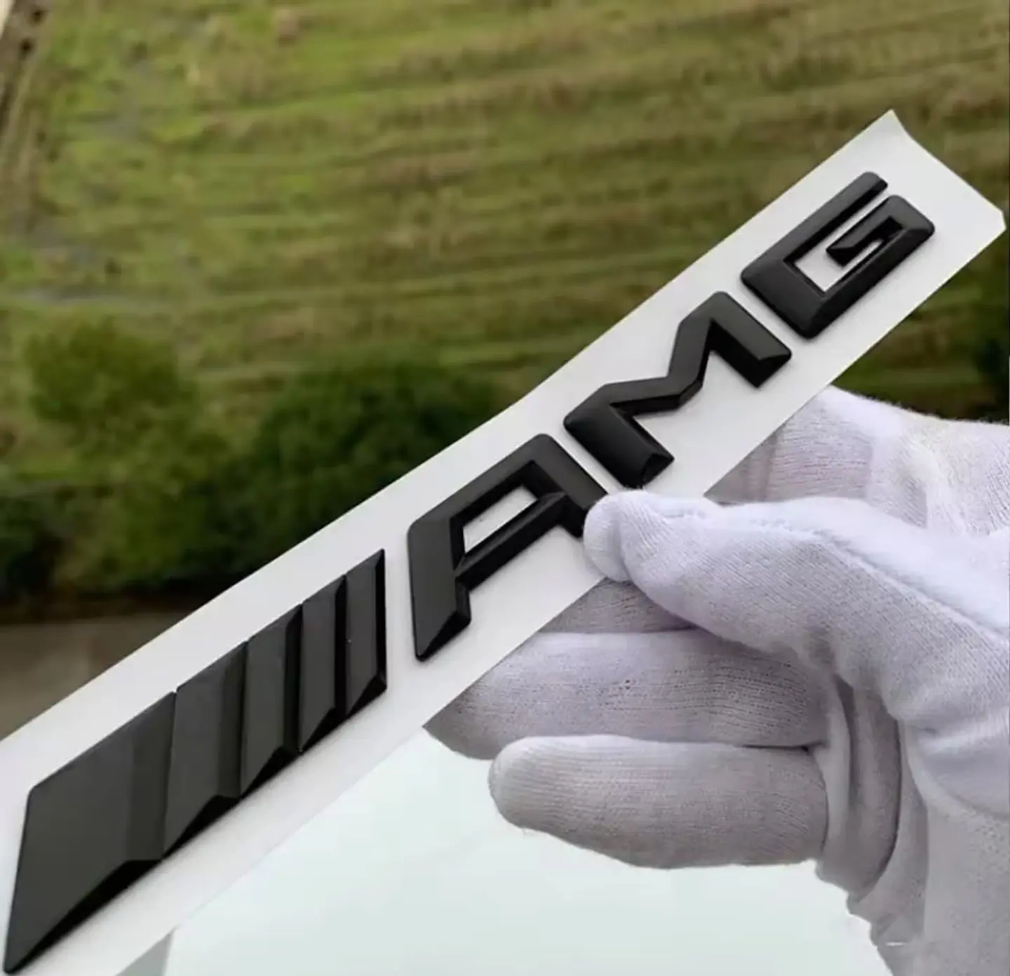 Logo adhesivo Emblema Amg Para Mercedes Benz 18.2x1.7cm 2