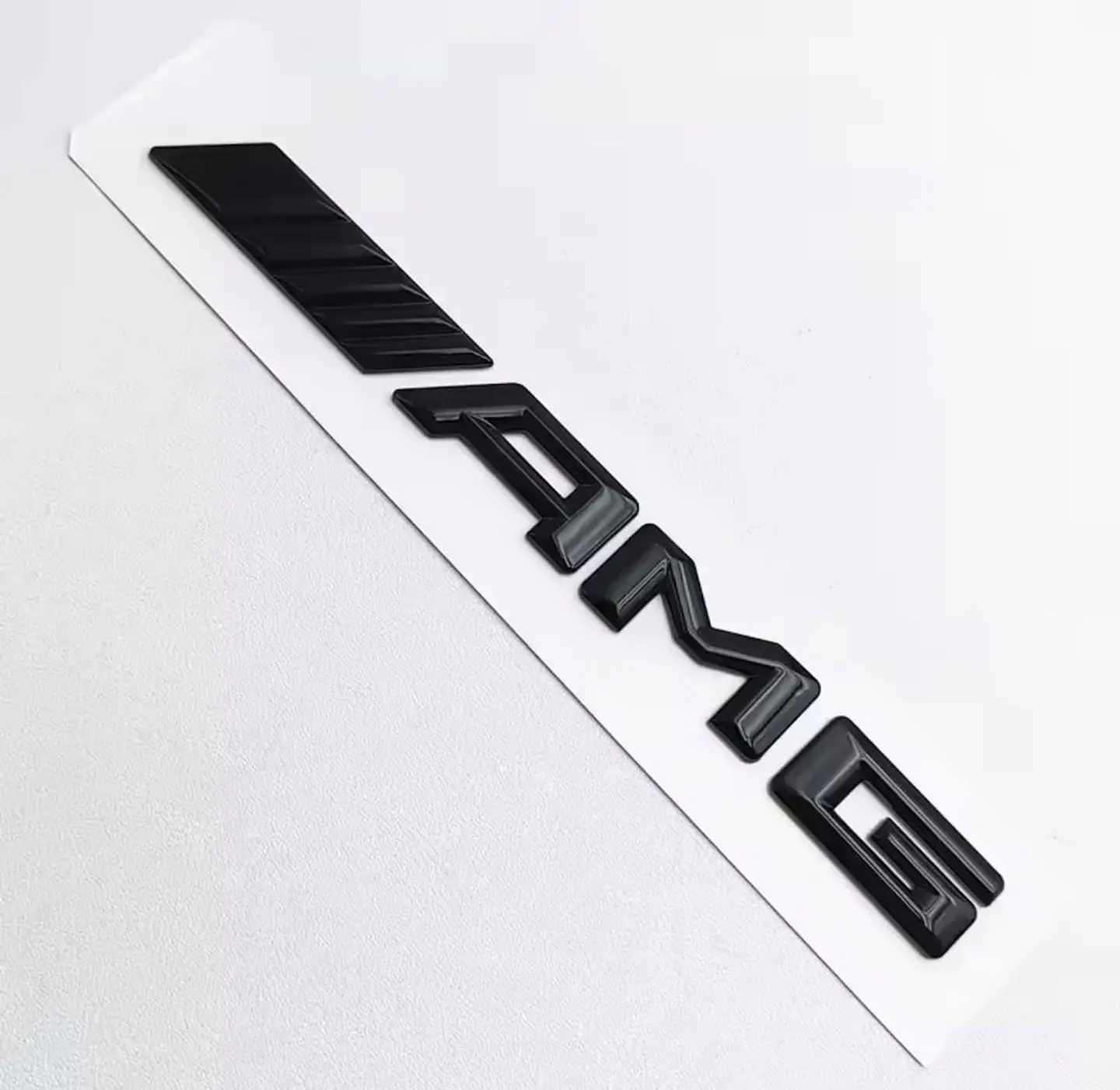 Logo adhesivo Emblema Amg Para Mercedes Benz 18.2x1.7cm 1