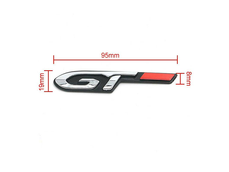 Emblema Adhesivo Logo Gt Para Peugeot 9.6x1.9cm 3