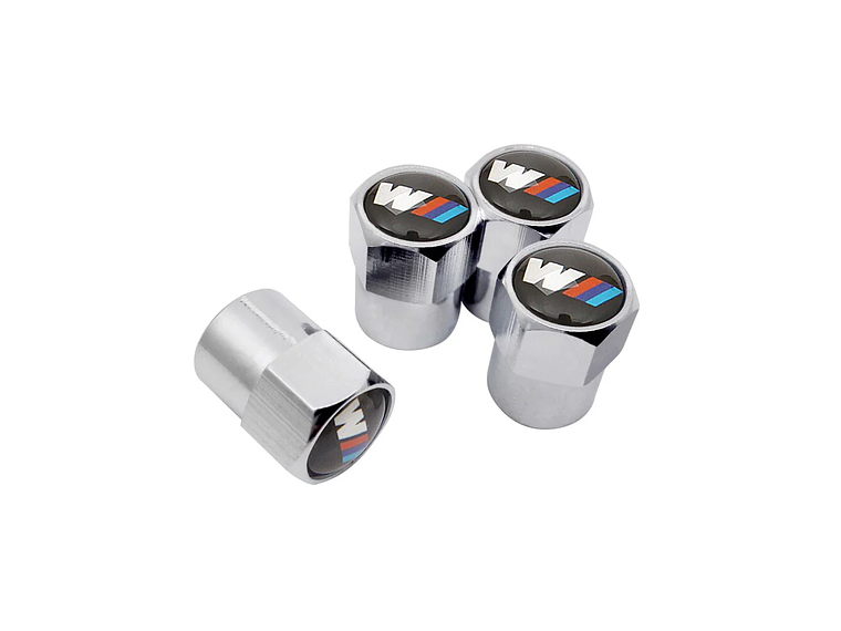 Set X4 Tapas Válvulas Metálicas Aire Rueda Serie M Para Bmw 1