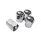 Set X4 Tapas Válvulas Metálicas Aire Rueda Serie M Para Bmw - Miniatura 2