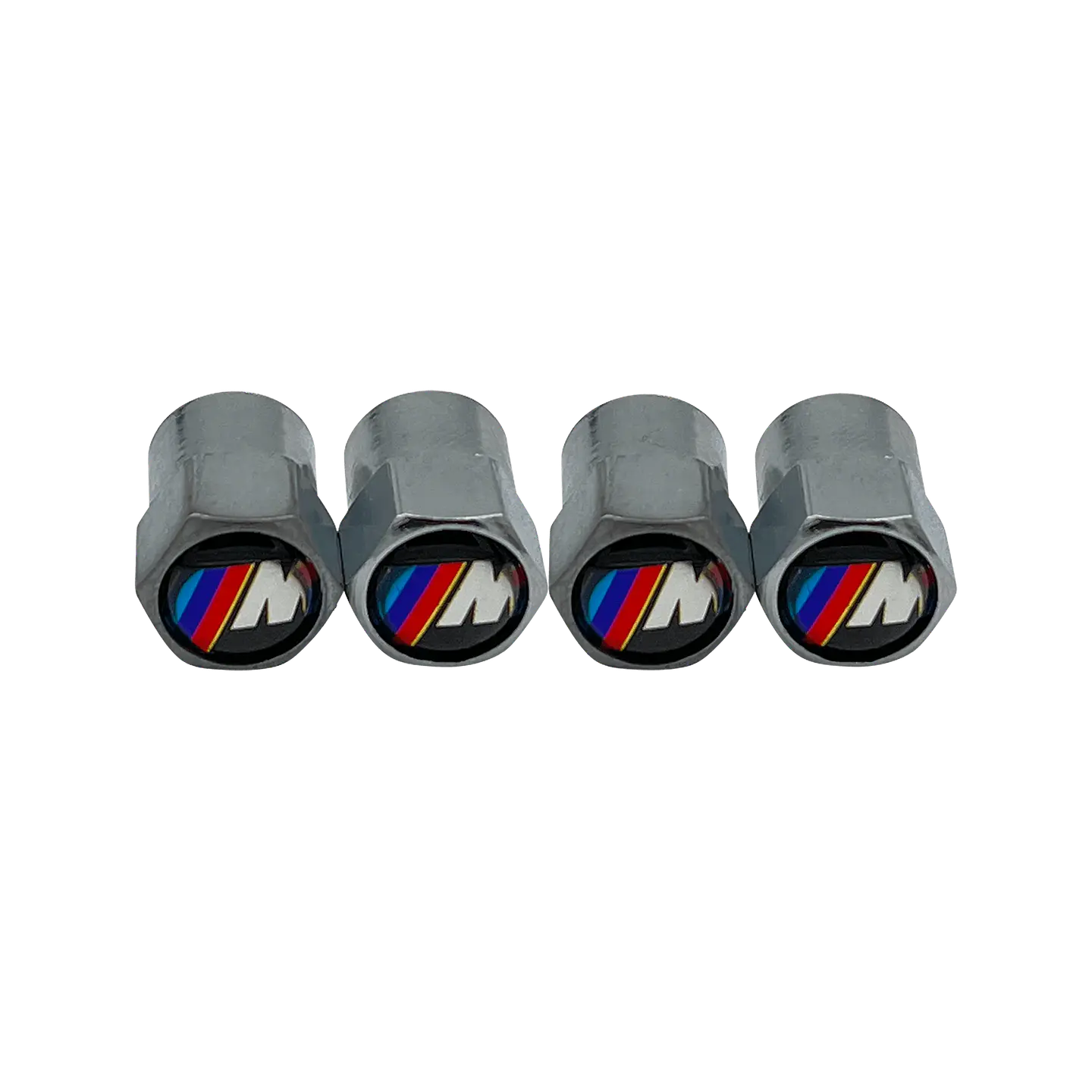 Set X4 Tapas Válvulas Metálicas Aire Rueda Serie M Para Bmw 3