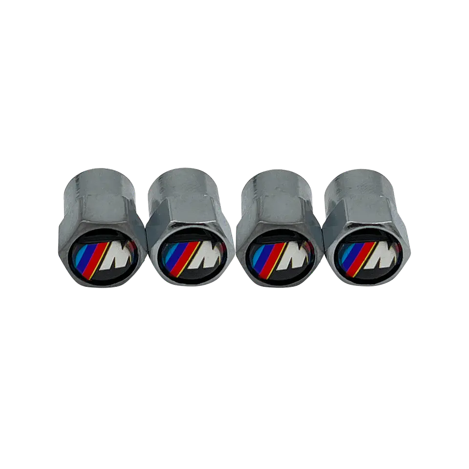 Set X4 Tapas Válvulas Metálicas Aire Rueda Serie M Para Bmw 3