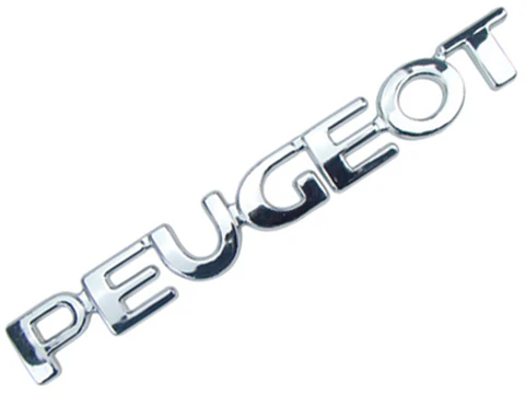 Emblema adhesivo Logo Para Peugeot 19.1x2.3cm