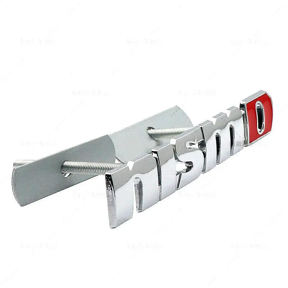 Emblema parrilla Logo Frontal Para Nissan Nismo Metálico 12.3x1.9cm 3